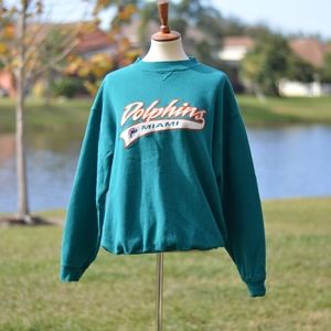 Vtg Dolphins Sweater